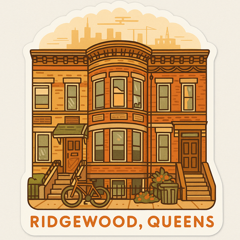 Ridgewood Rowhouse Sticker