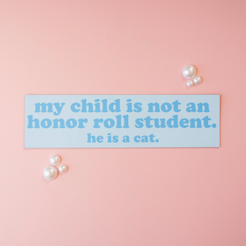 Honor Roll Cat Bumper Magnet