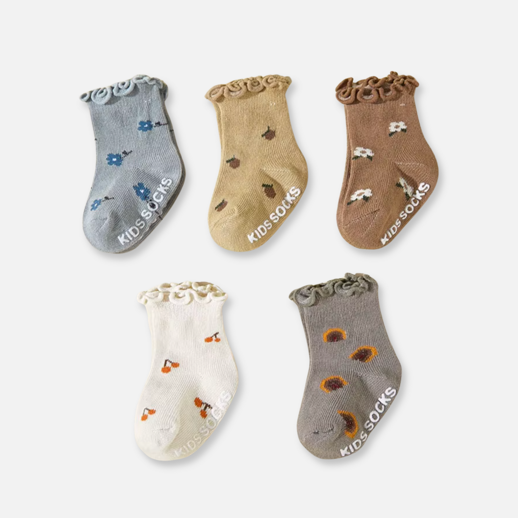 Toddler Floral Socks (Set of 2)