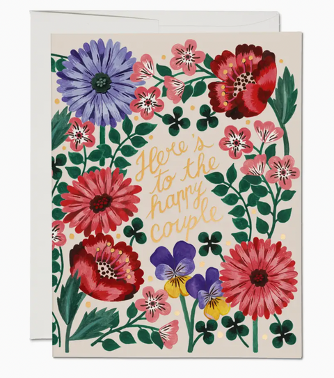 Blooming Couple Wedding Card