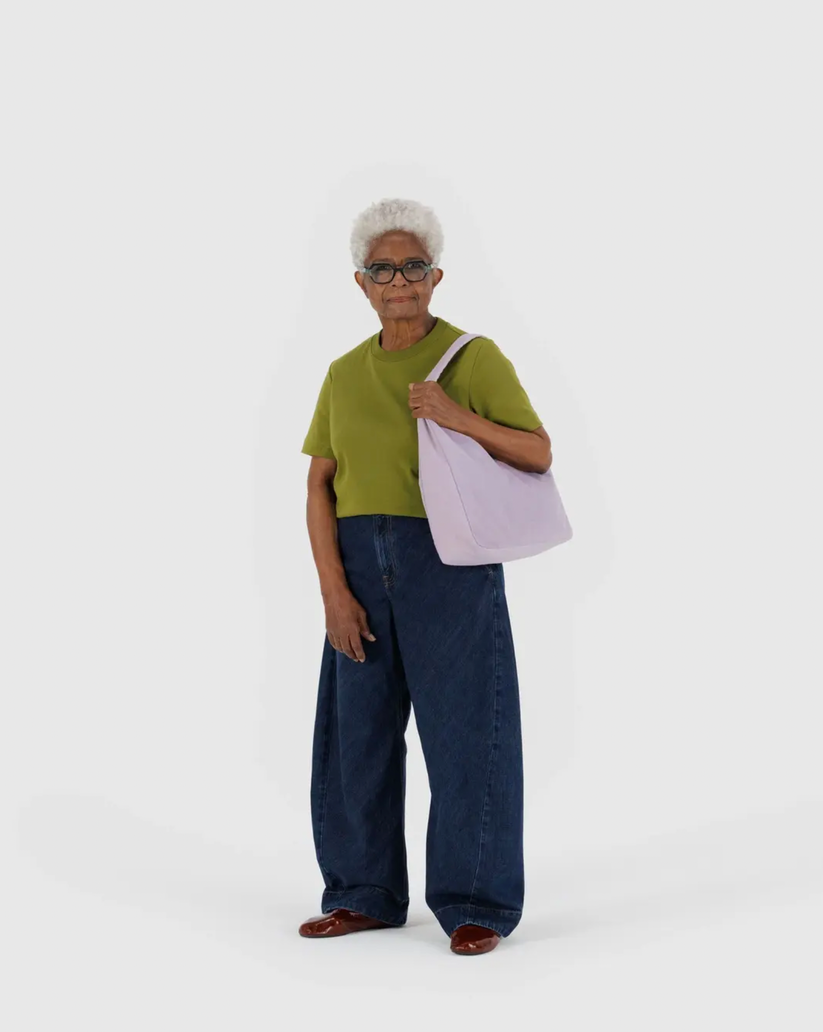 Nylon Shoulder Bag Dusty Pink