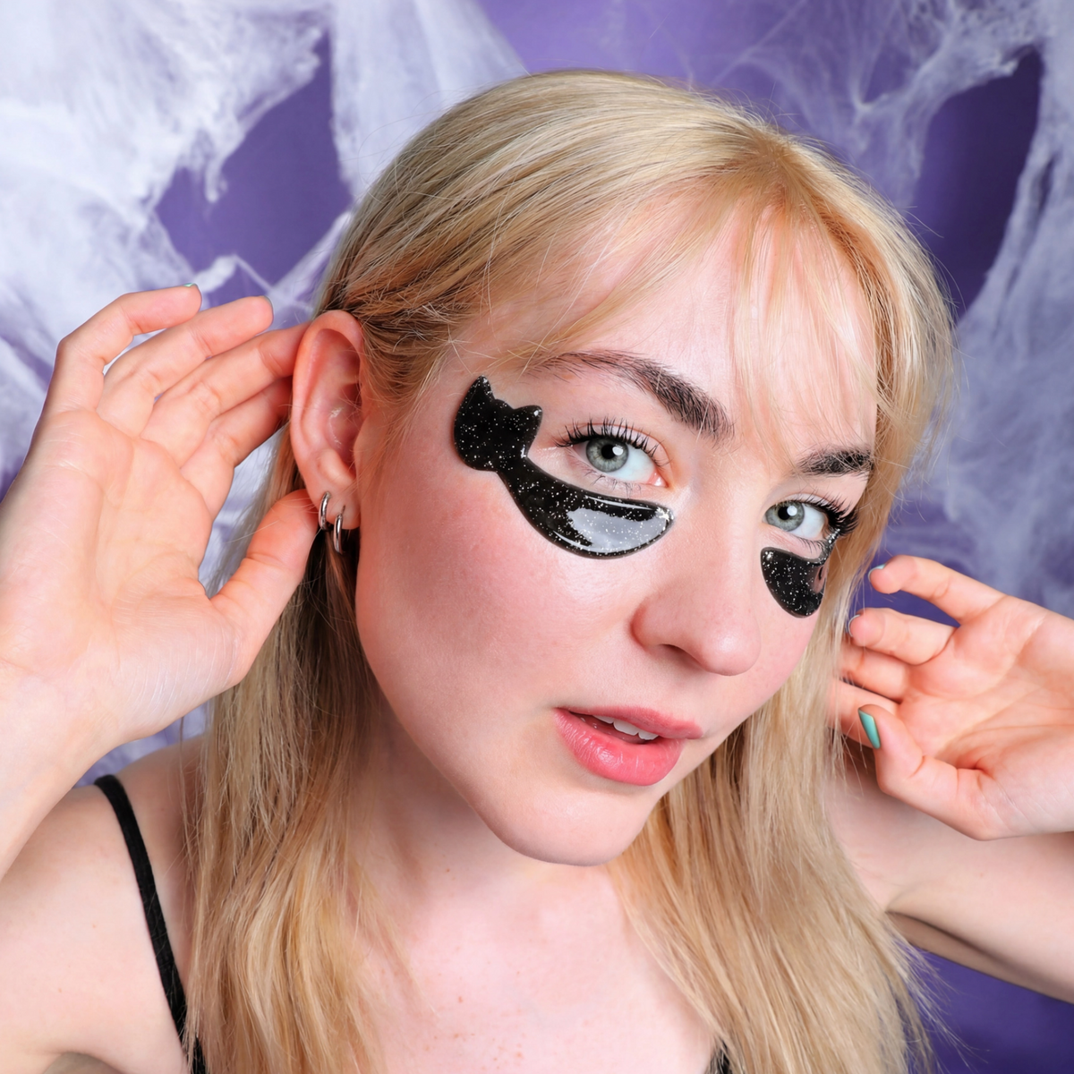 Halloween Cat Eye Hydrogel Undereye Patches 8 Pack