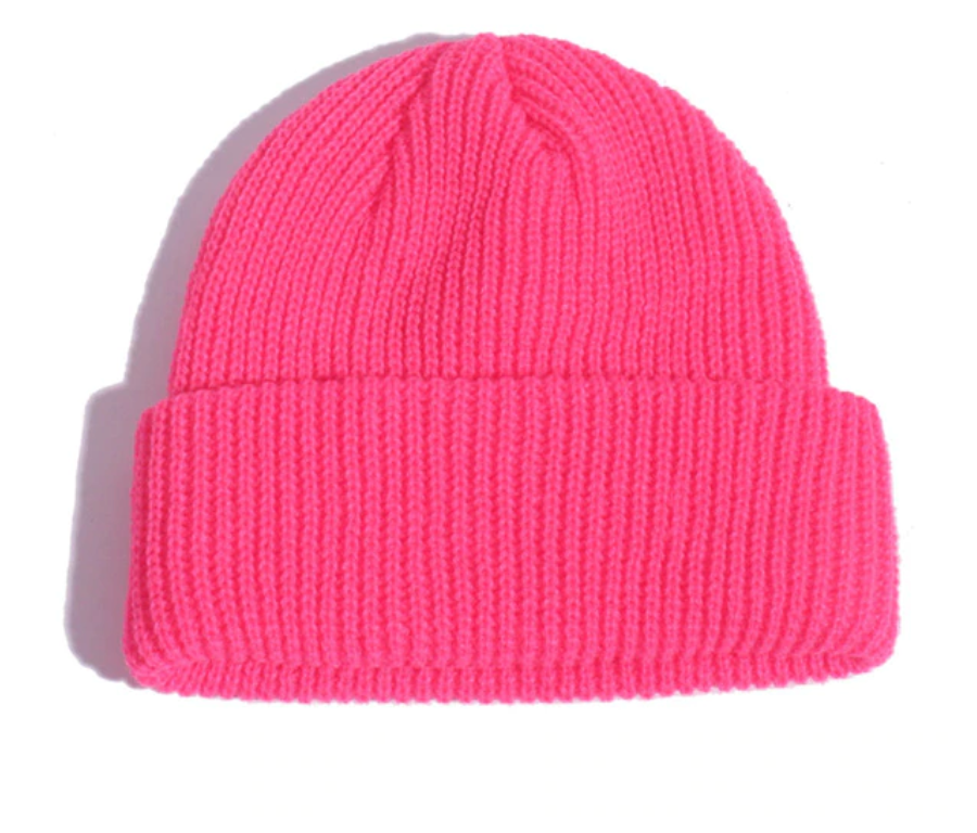 Kids Neon Knit Beanie