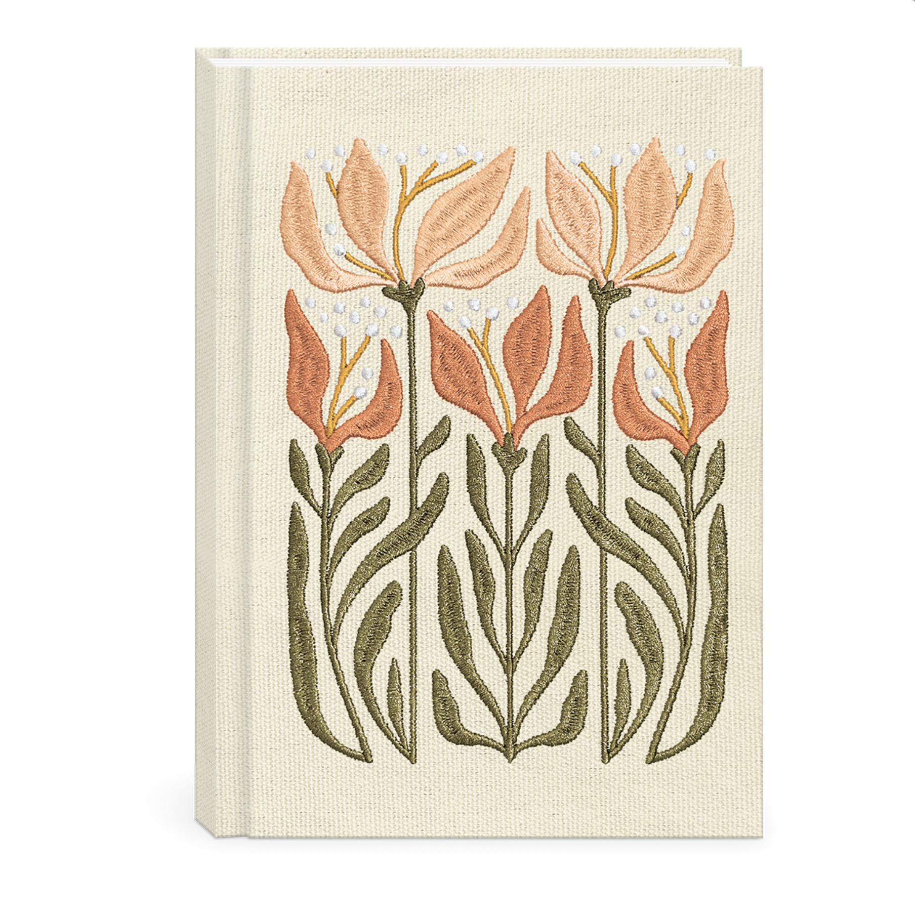 Fabric Journal Flower Market Lily