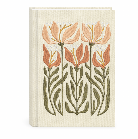Fabric Journal Flower Market Lily