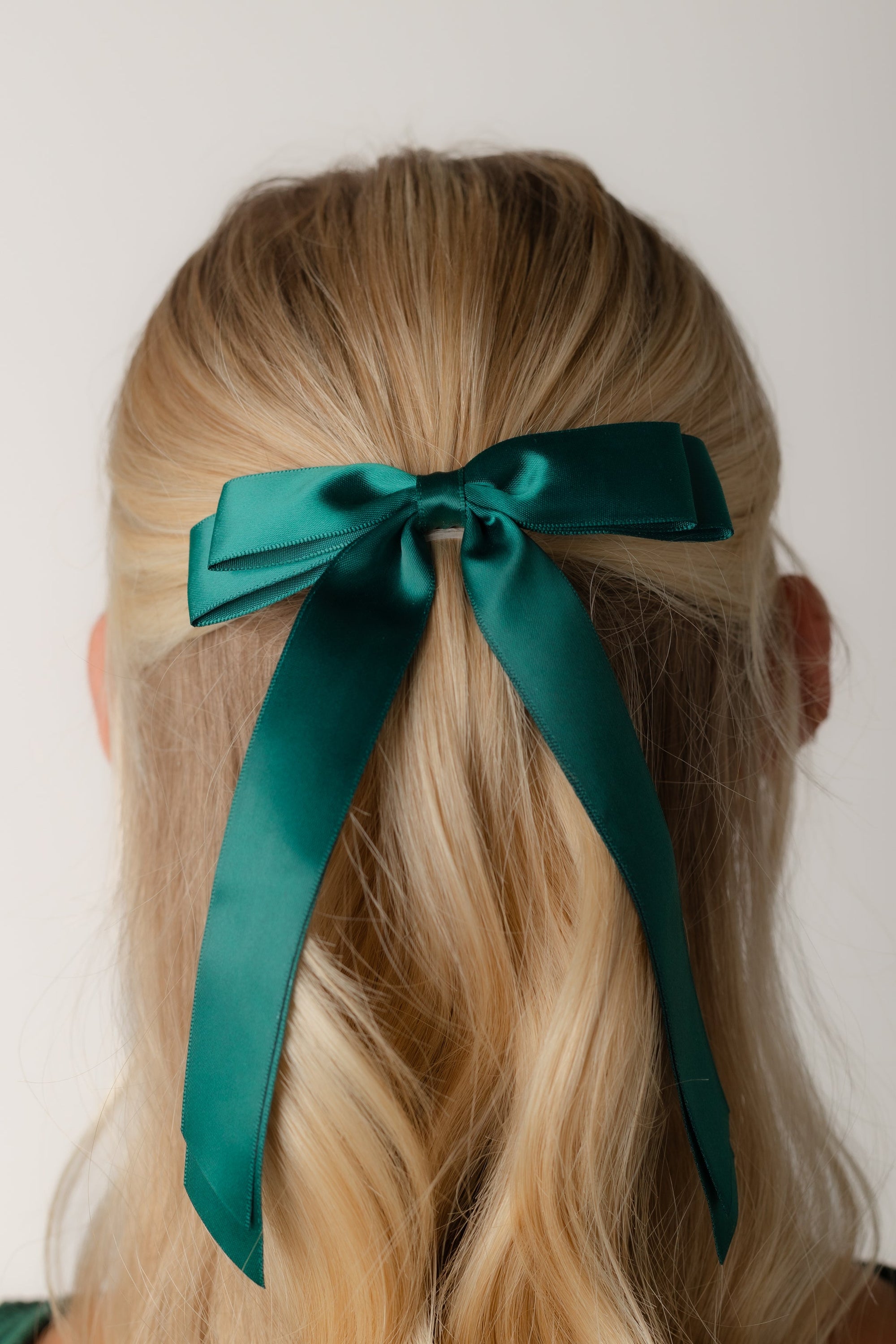 Long Satin Hair Bow