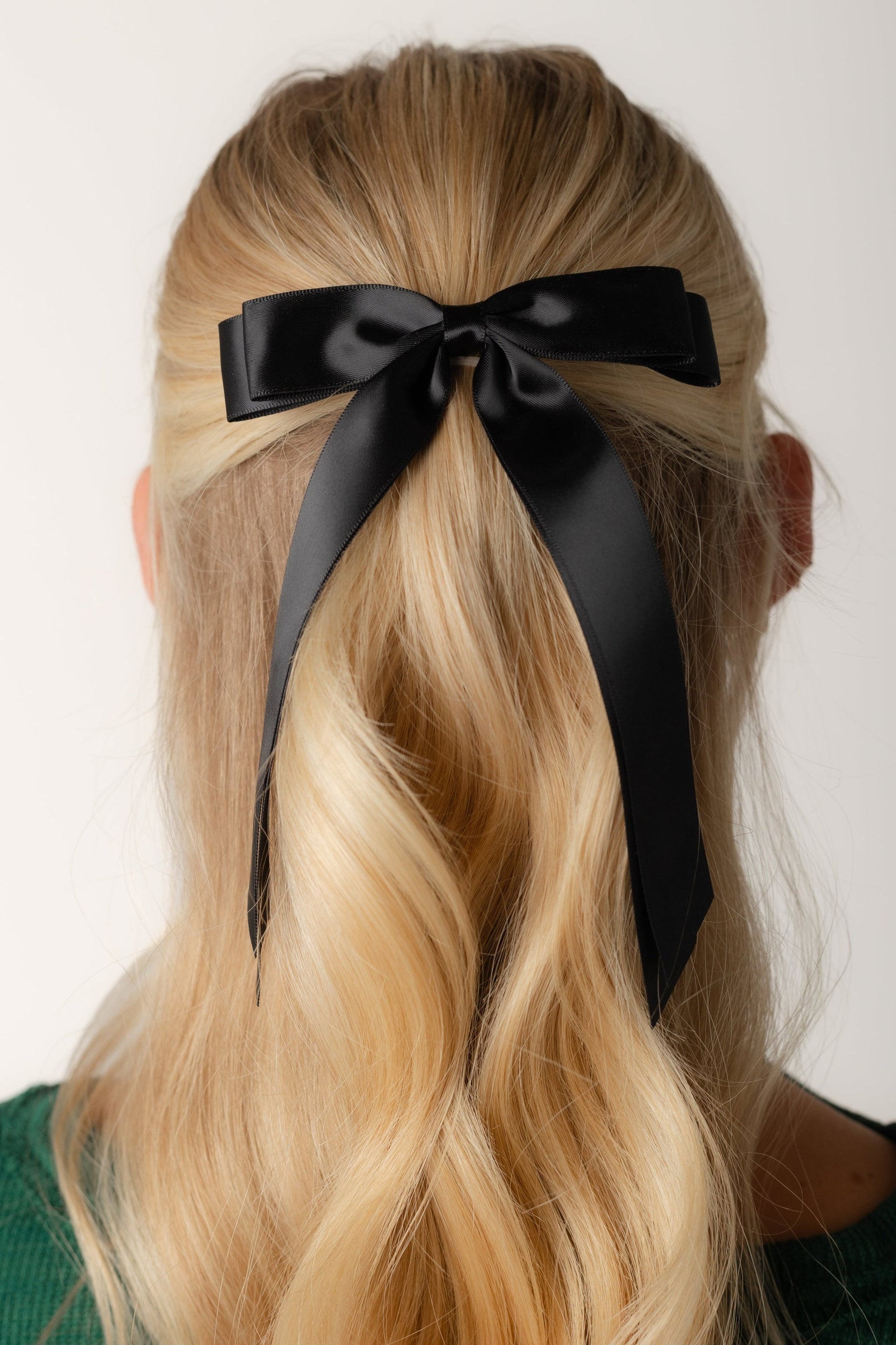 Long Satin Hair Bow
