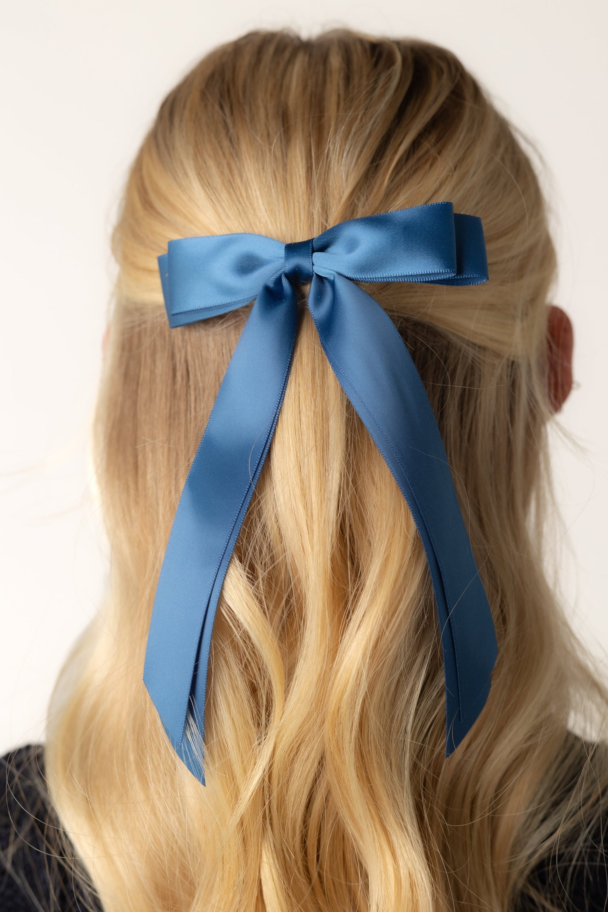Long Satin Hair Bow