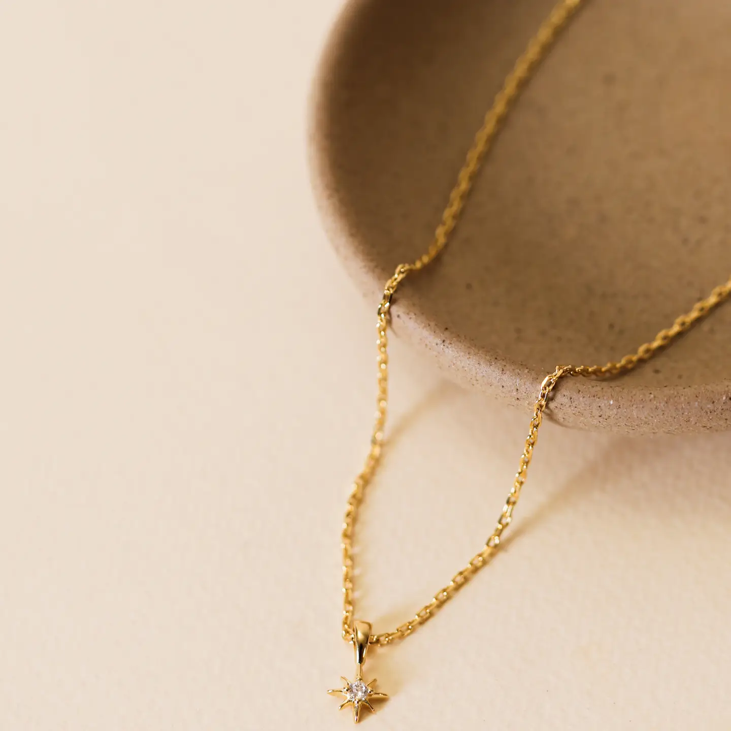 Tiny Star Necklace - 18k Gold Plating
