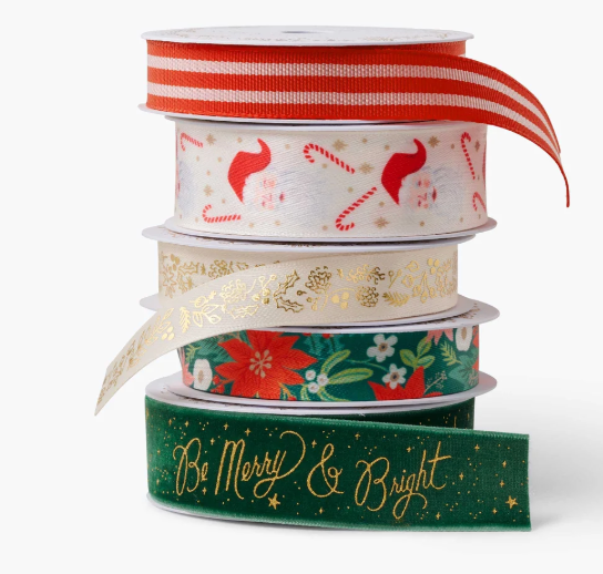 Be Merry & Bright Ribbon (Set of 5)