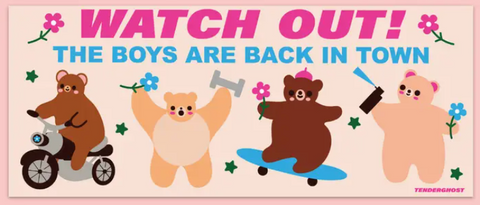 Watch Out, the Boys Are Back Bumper Magnet