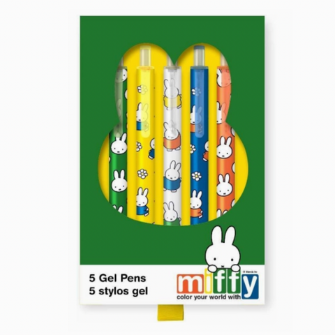 Soft-Touch Gel Pen Set Classic Miffy Green