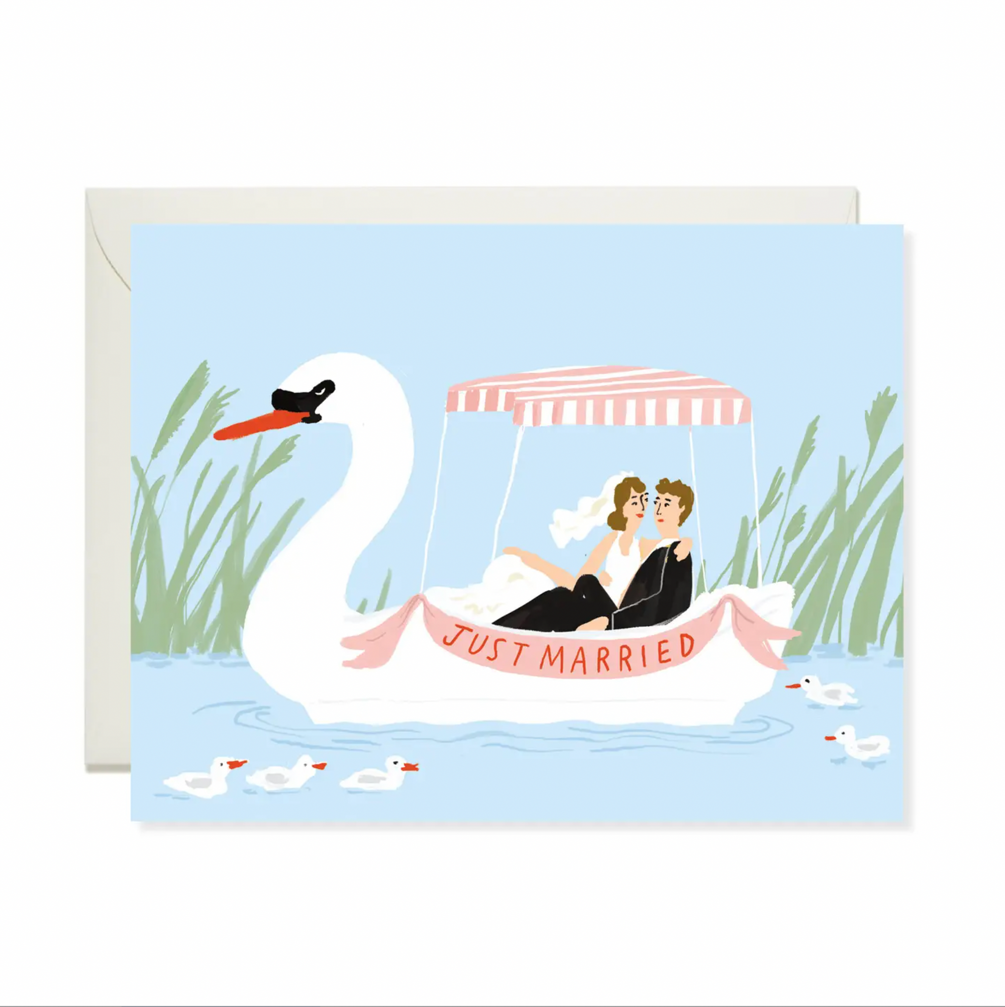 Swan Boat Card