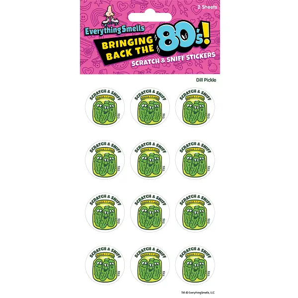 Dill Pickles Scratch & Sniff Stickers