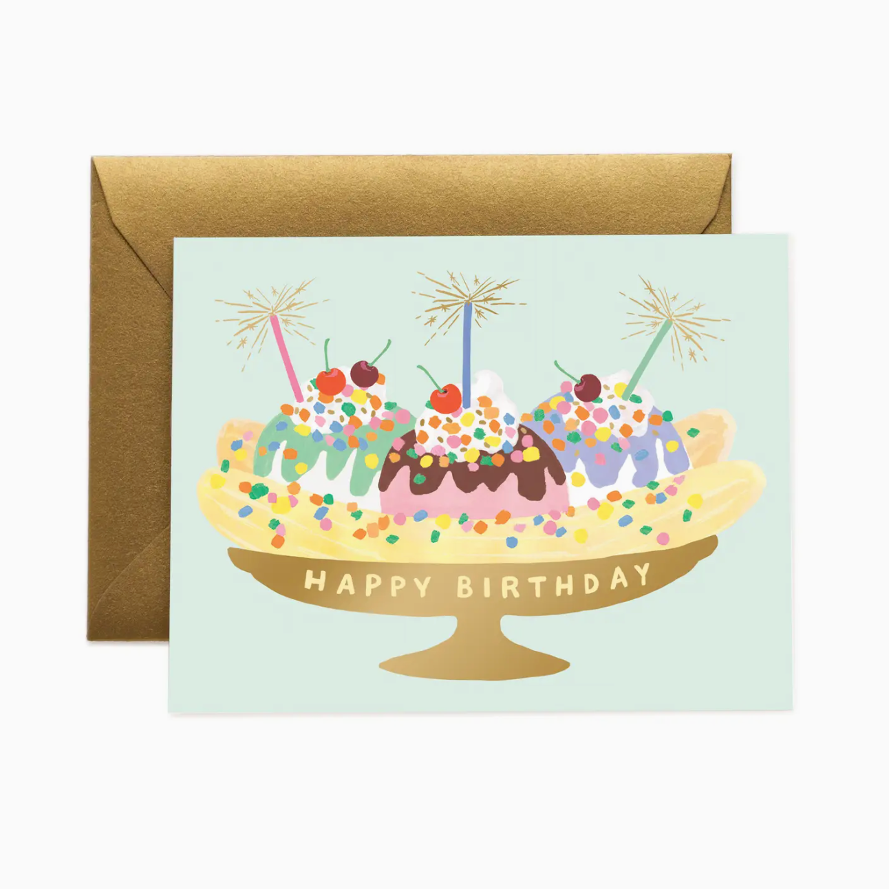 Banana Split Birthday Card