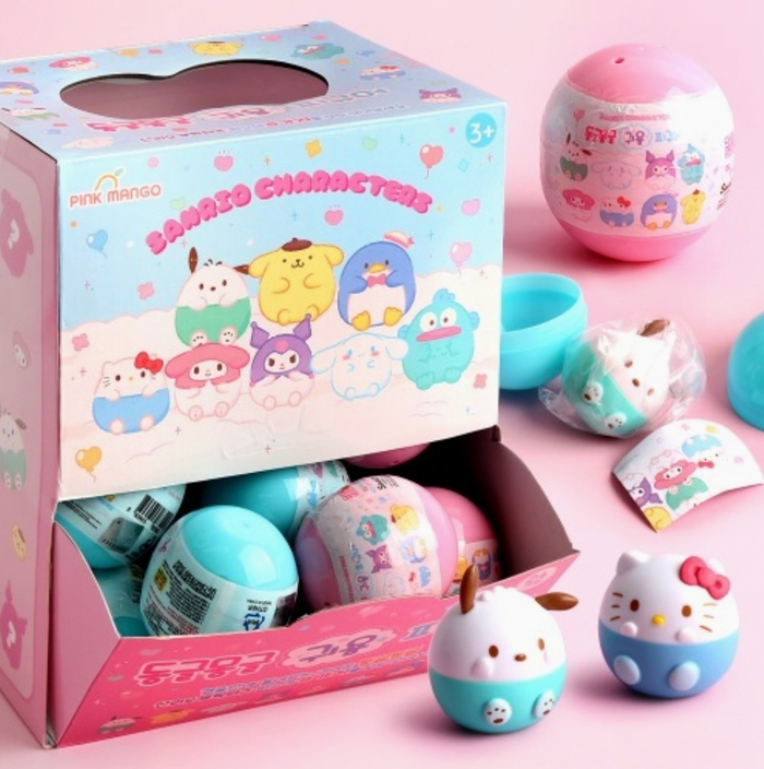 Sanrio Friends Mini Round Figurine Blind Capsule - Stay Forever