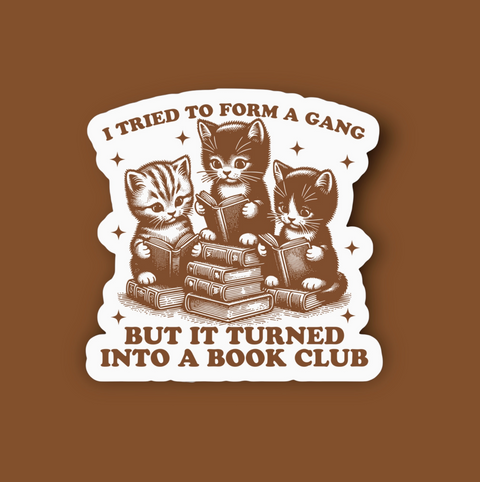 Book Club Bookish Sticker
