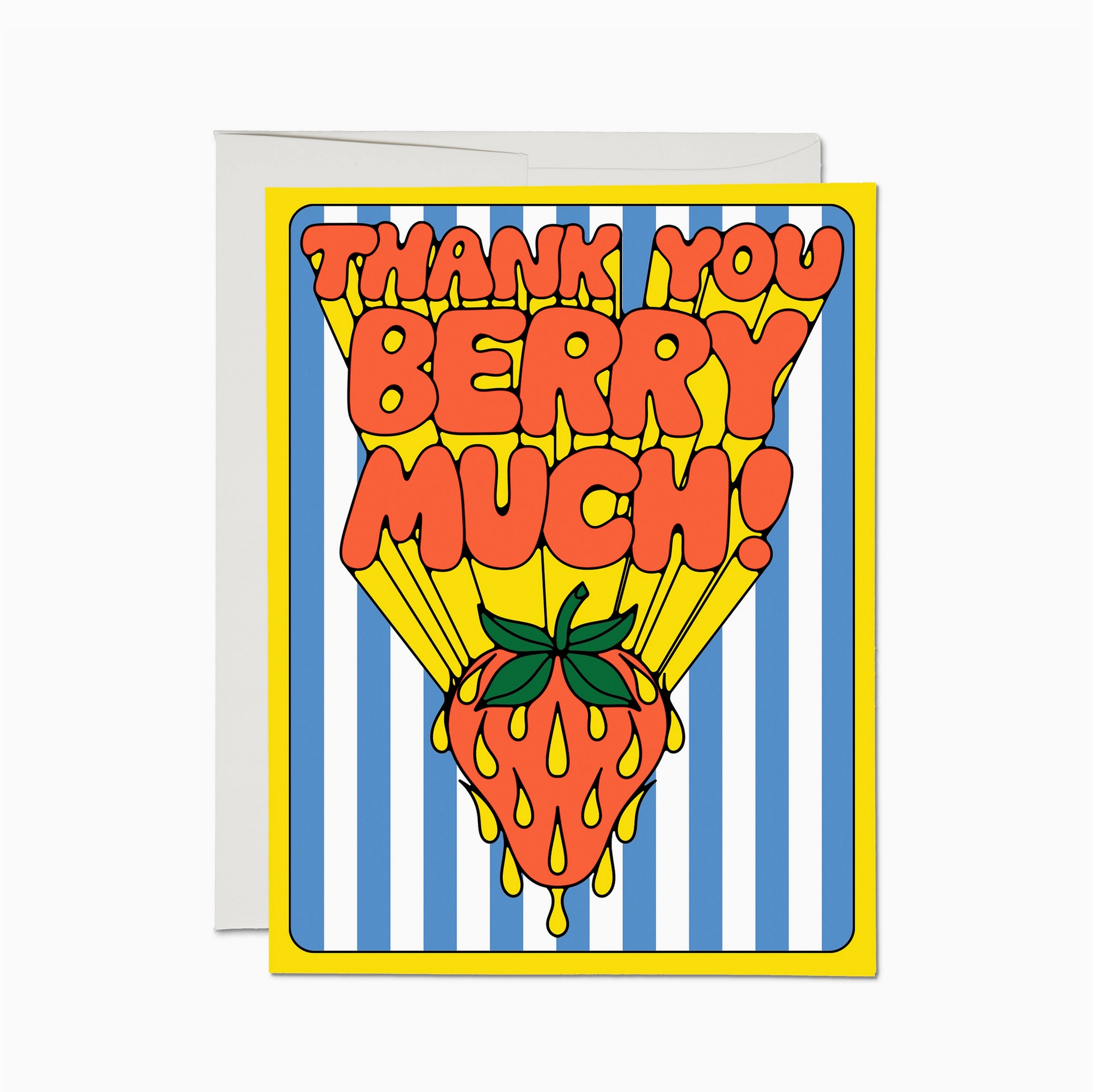 So Many Strawberries Thank You Card