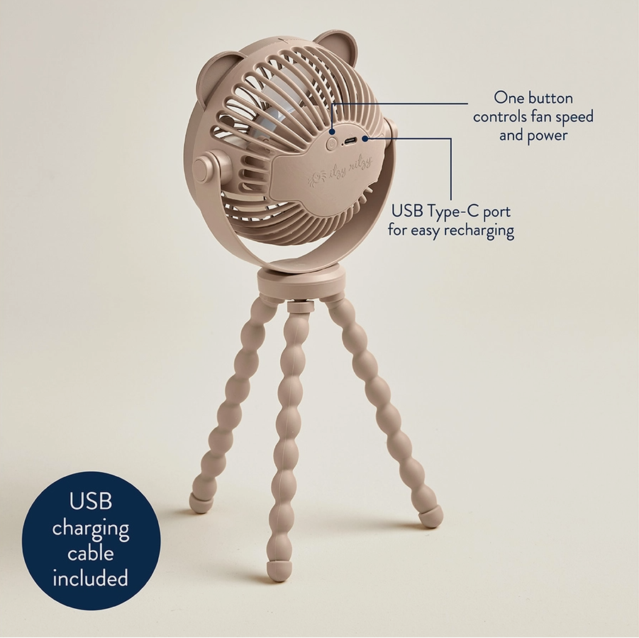 Itzy Breeze 3-Speed Stroller Fan - Stay Forever