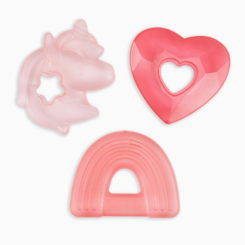Cutie Coolers™ Water Filled Teethers (3-pack) Unicorn