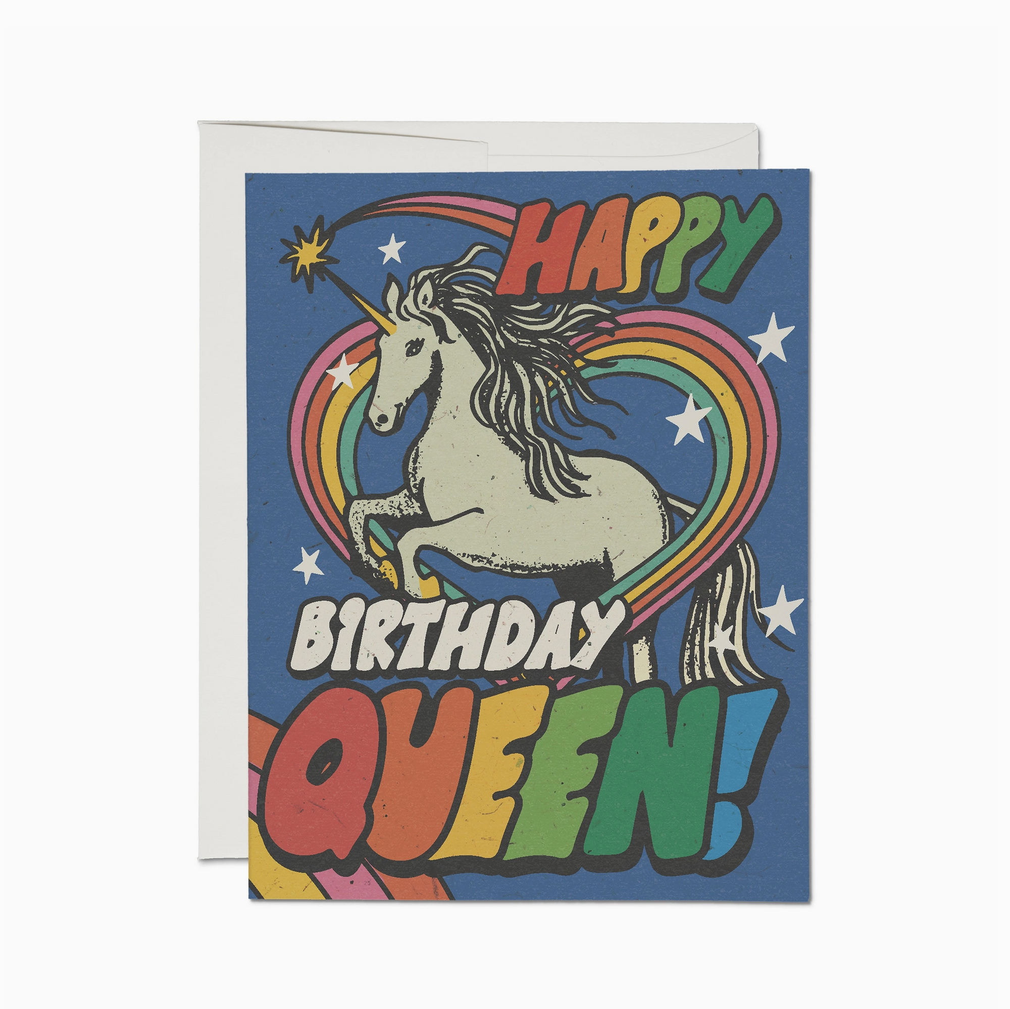 Unicorn Queen Birthday Card