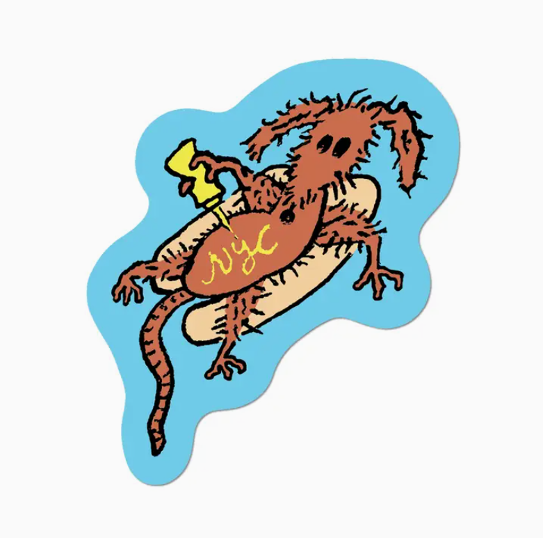 Hot Dog Rat Dog By Apply - Die-Cut Sticker