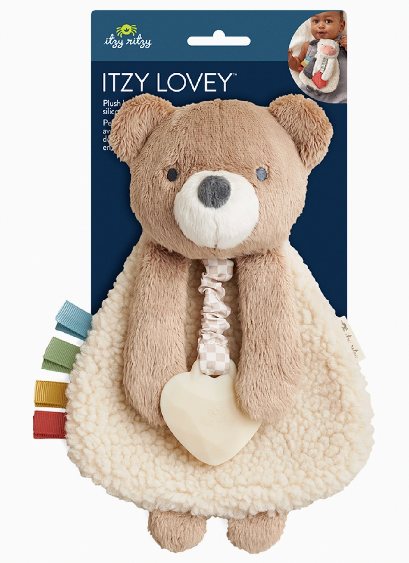 Itzy Friends Lovey™ Plush Theo the Bear