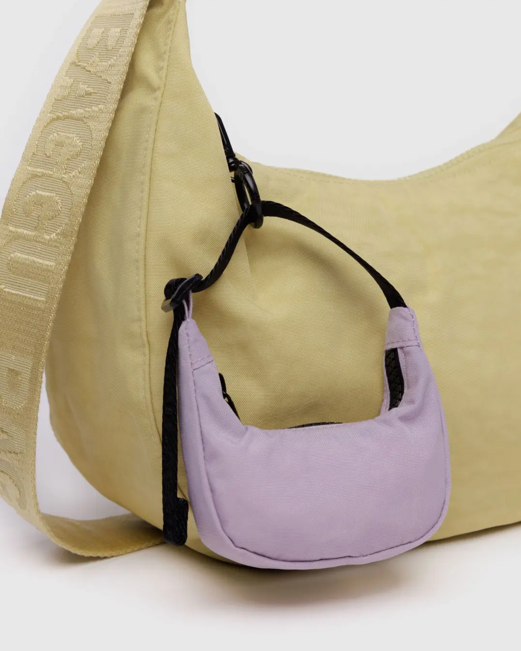 Crescent Bag Charm Dusty Pink