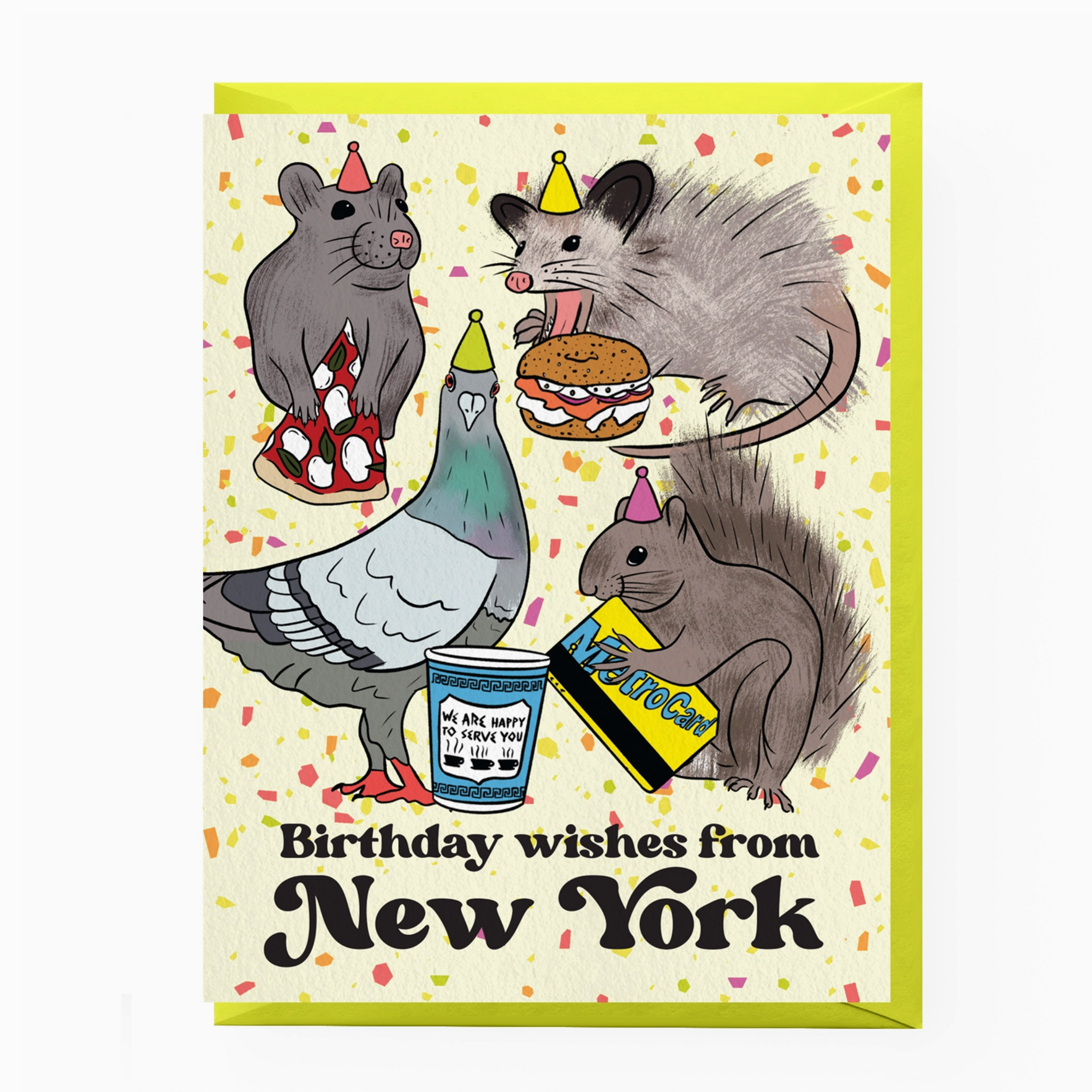 Nyc Party Animal Birthday Card