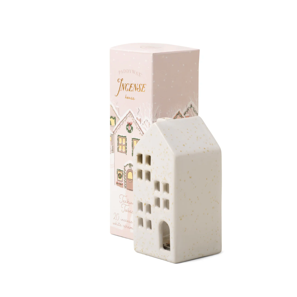 Holiday Town Incense Cone Holder - House White