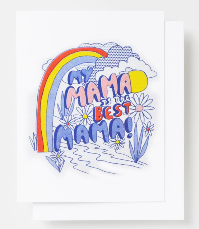 Best Mom Risograph Card