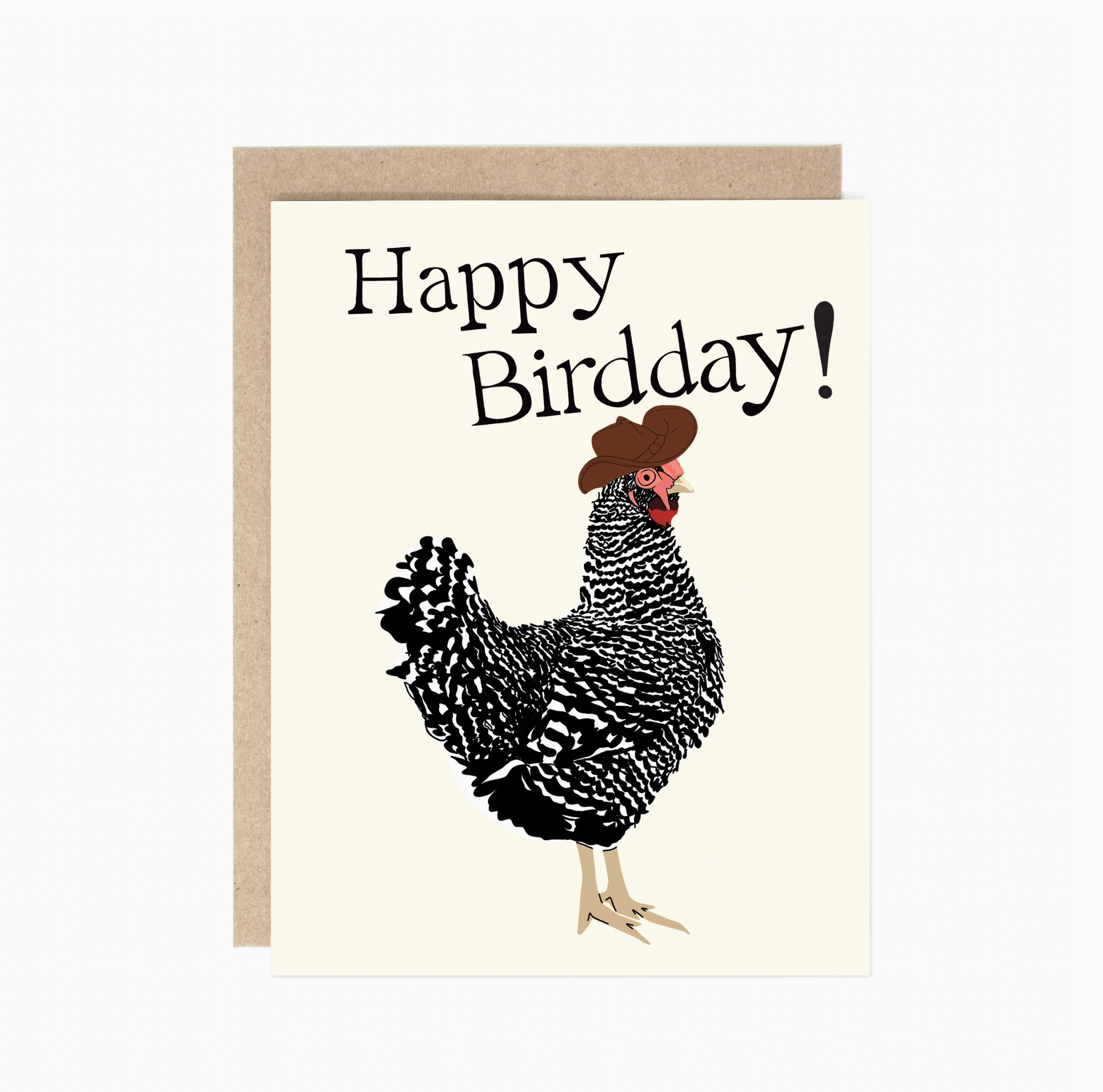 Happy Birdday Chicken Pun Birthday Card
