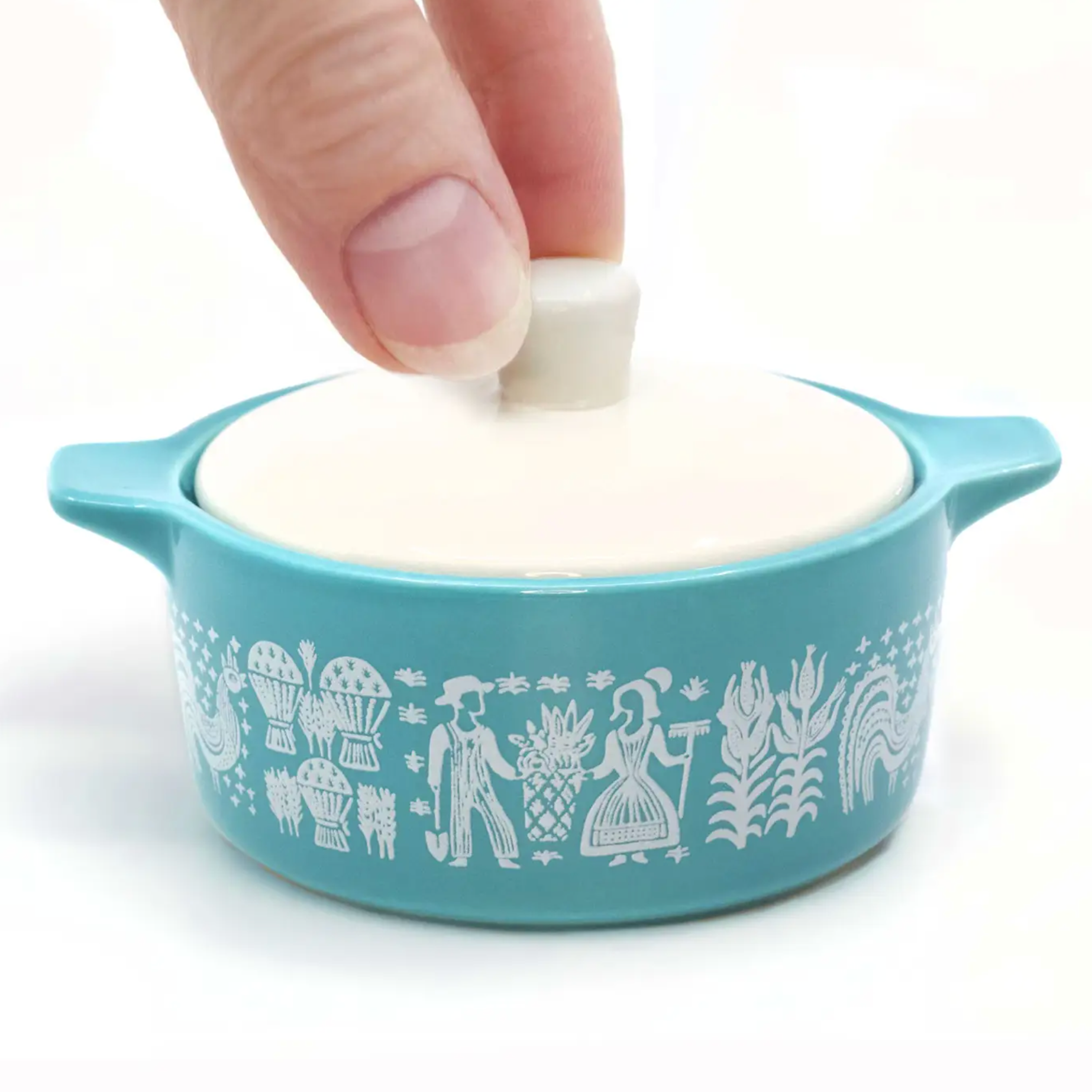 Butterprint Casserole Ceramic Trinket Box - Stay Forever