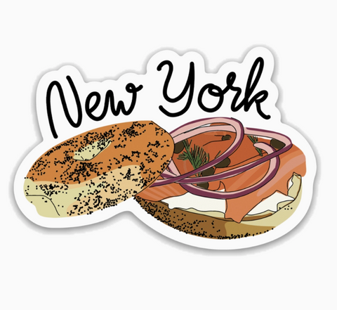 New York Bagel and Lox Sticker