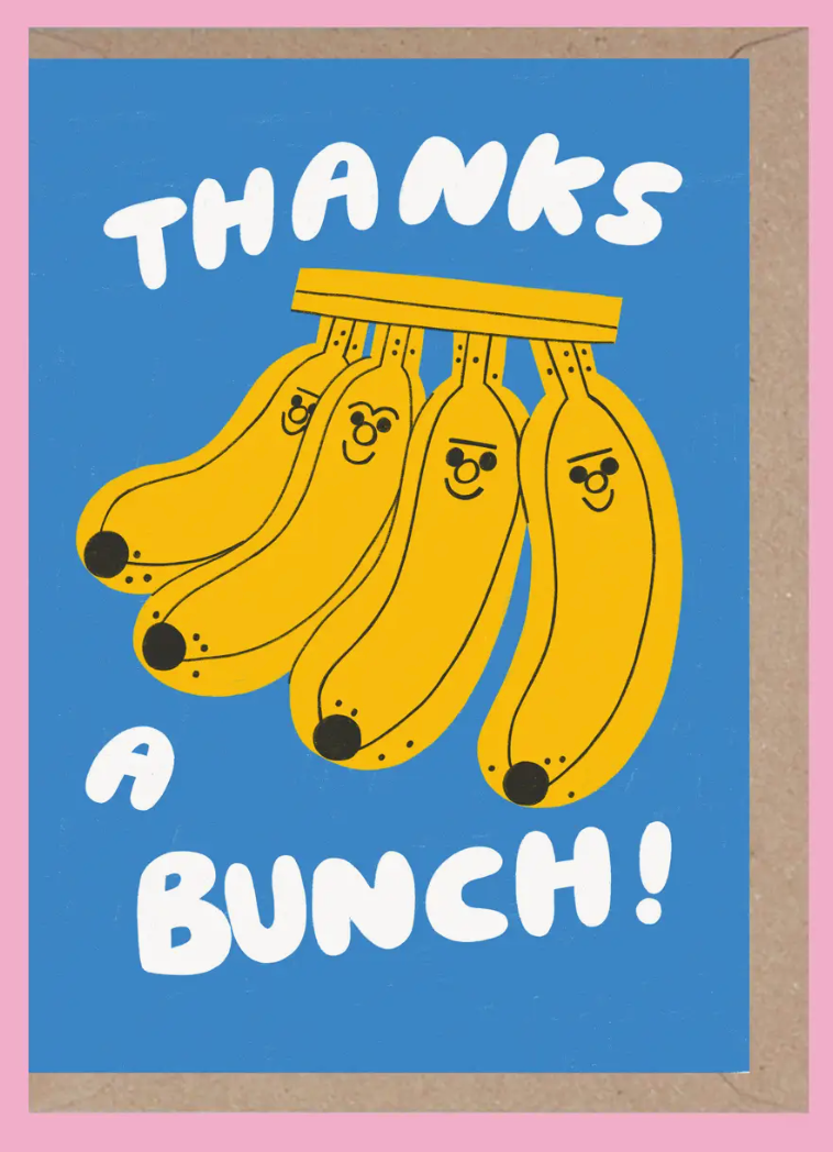 Thanks A Bunch Thank You Card