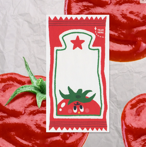 Ketchup Mini Memo Pad
