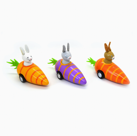 Pull Back Bunny in Carrot