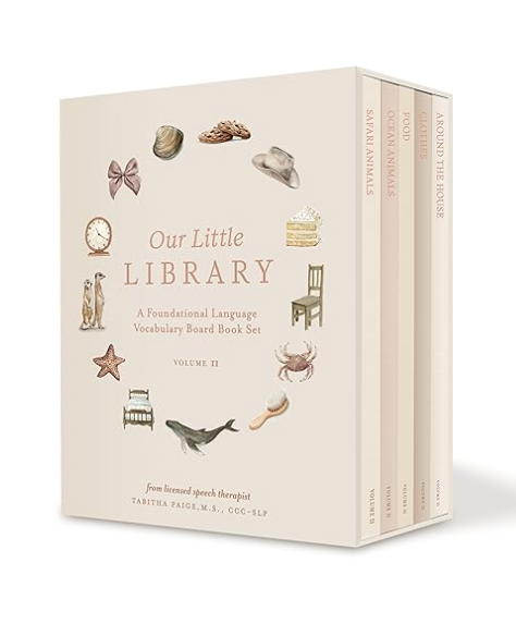 Our Little Library: A Foundational Language Vocabulary Board Book Set
