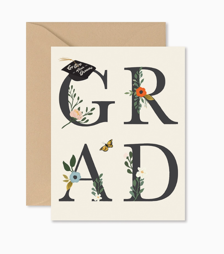 Grad Floral Greeting Card