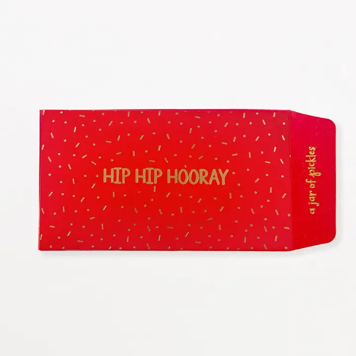 Hip Hip Hooray Red Envelope Set of 3 - Stay Forever