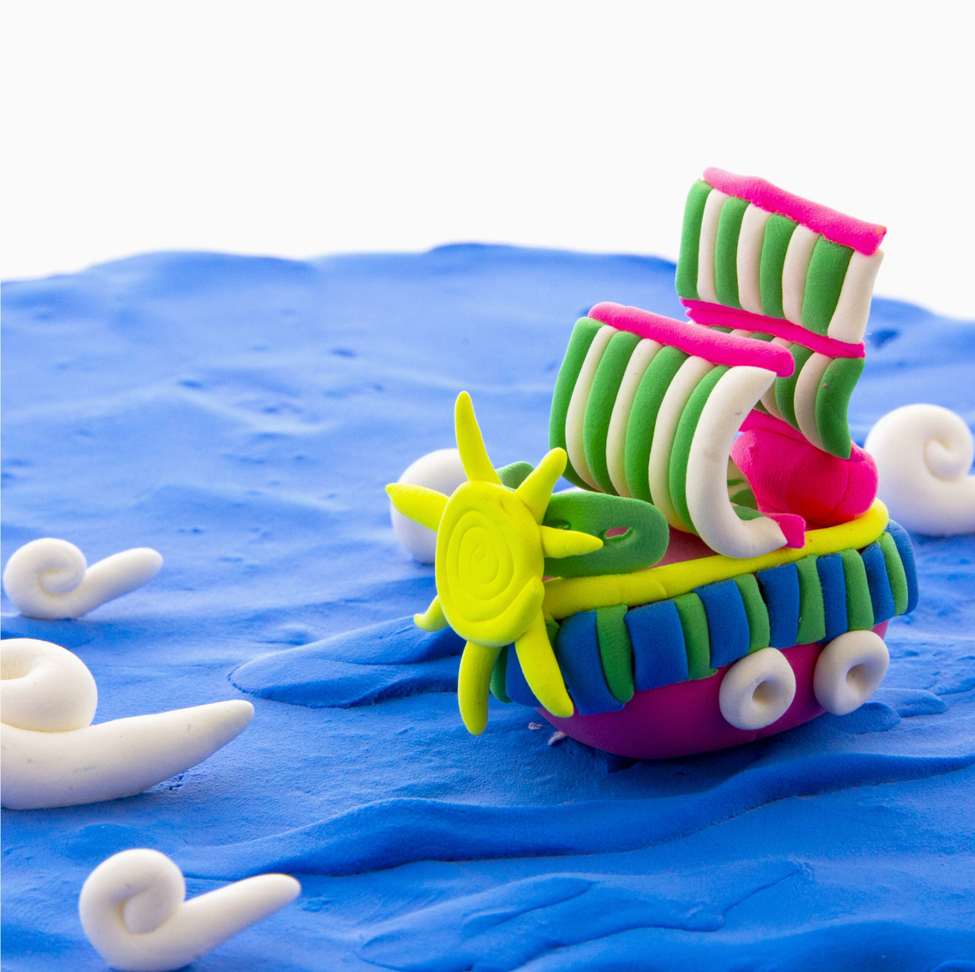 Air Dry Modeling Clay Fluorescent Colors 2 oz.