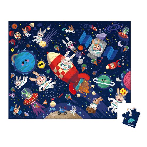 Rocket Rabbits Suitcase Puzzle - 54 pcs