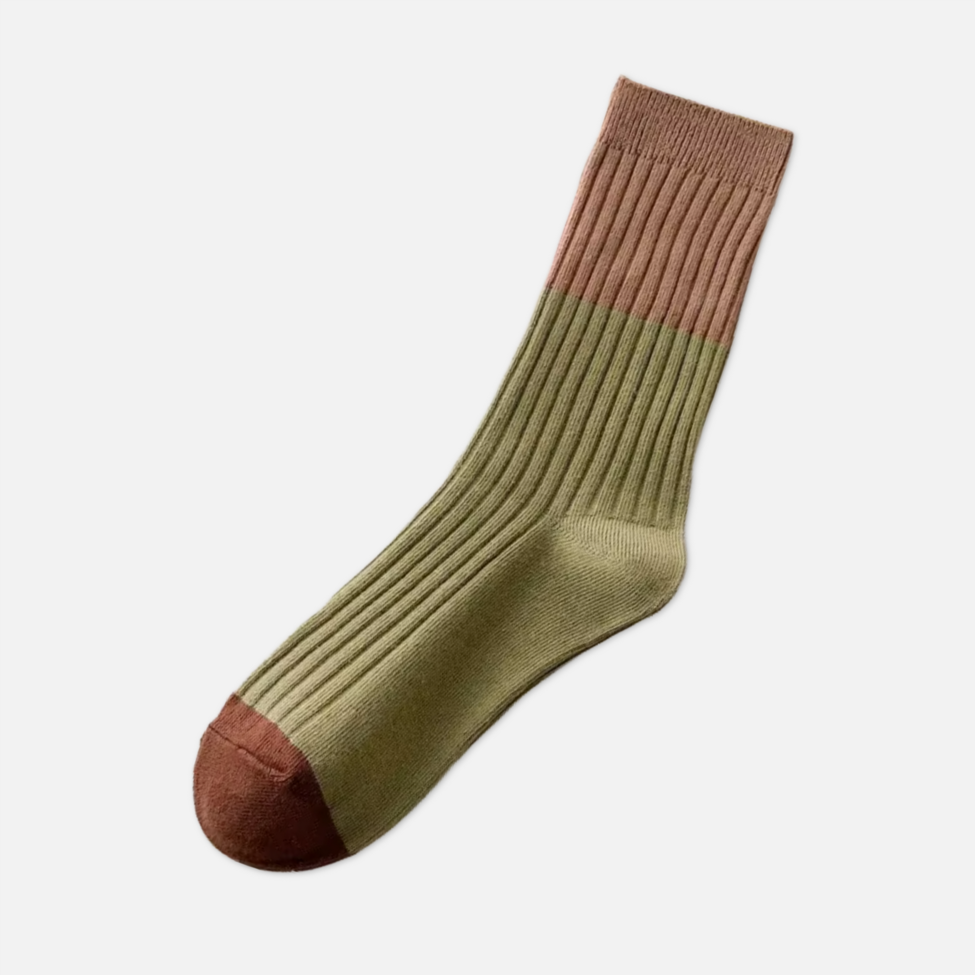 Ribbed Color Block Socks