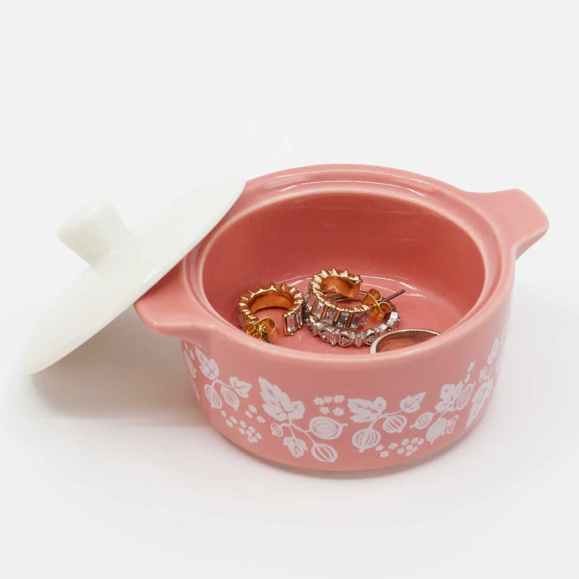 Gooseberry Casserole Ceramic Trinket Box - Stay Forever