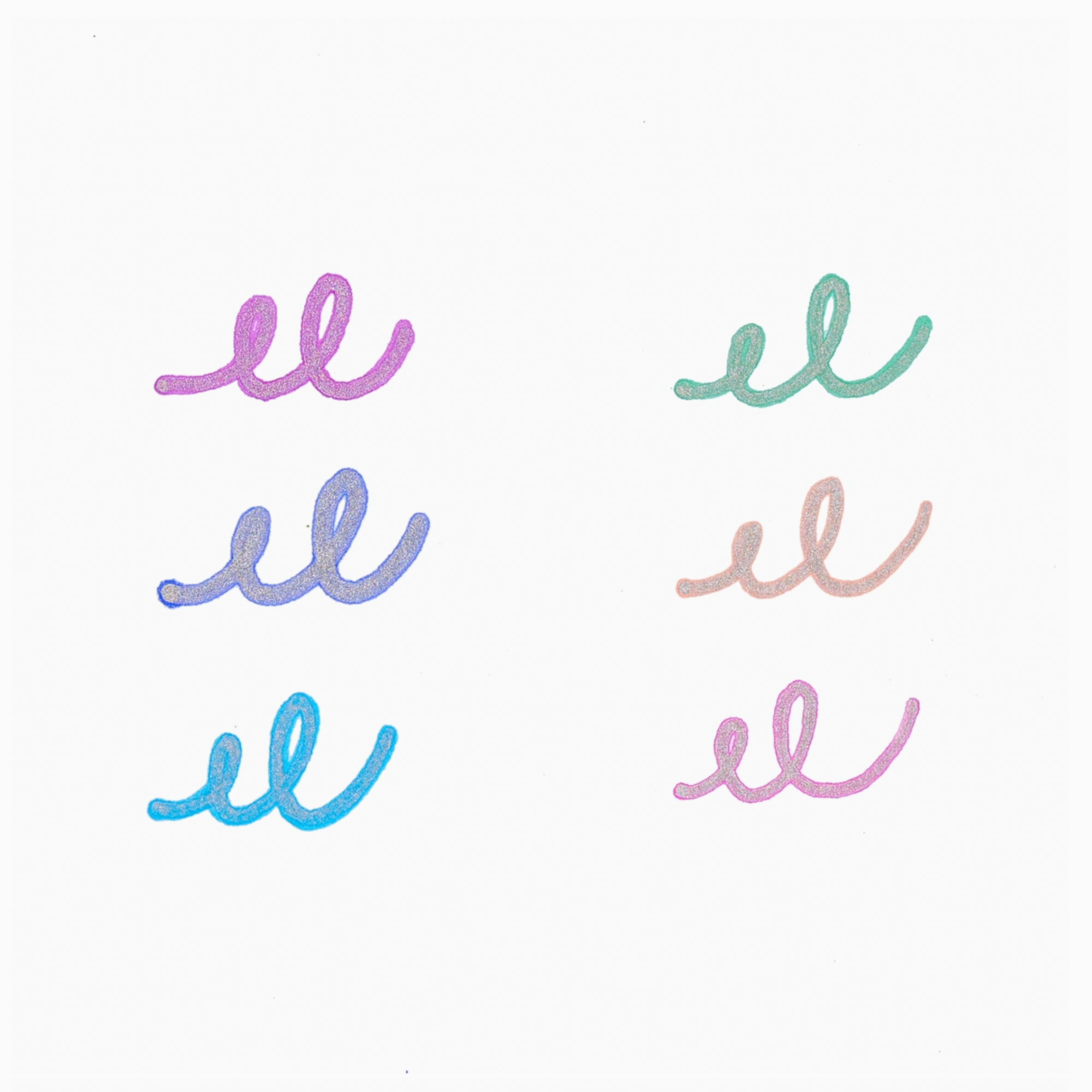 Silver Linings Outline Markers - Set of 6