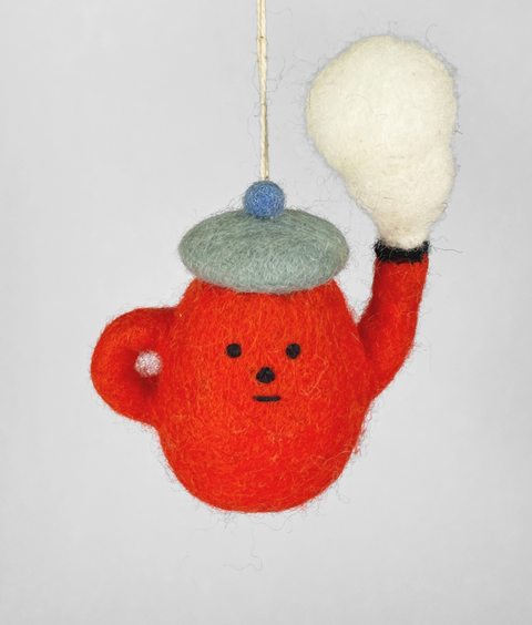 Teapot Hanging Felt Ornament