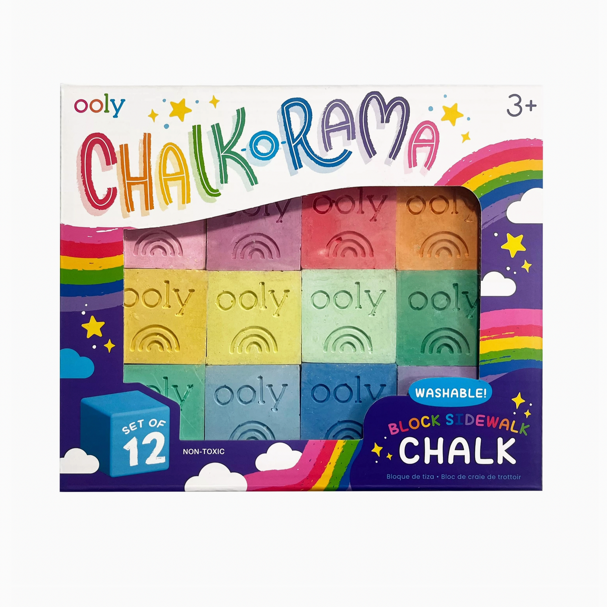 Chalk-O-Rama: Block Sidewalk Chalk  (Set of 12)