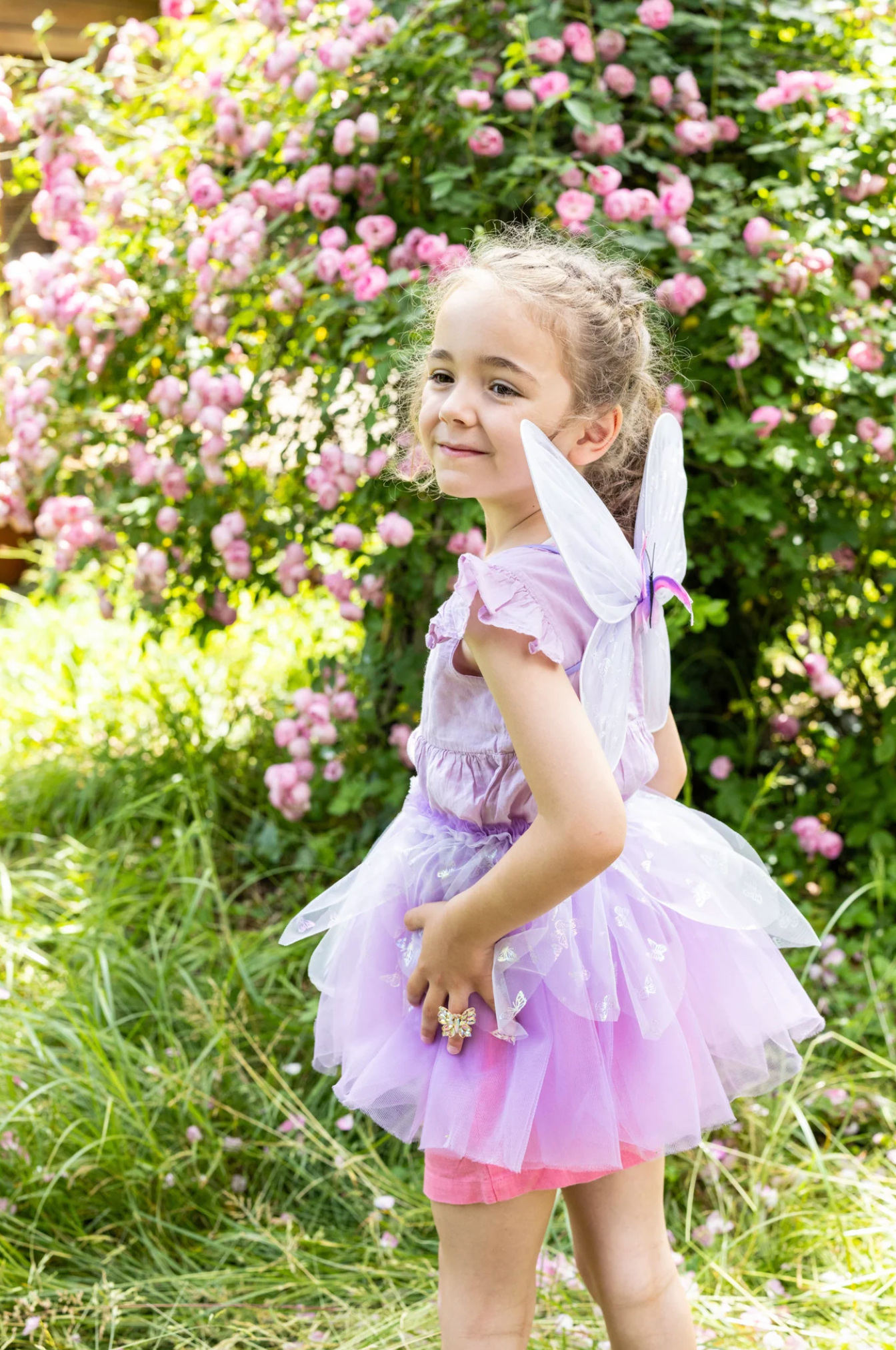 Flutter Butterfly Skirt & Wings, Lilac, Size 4-6