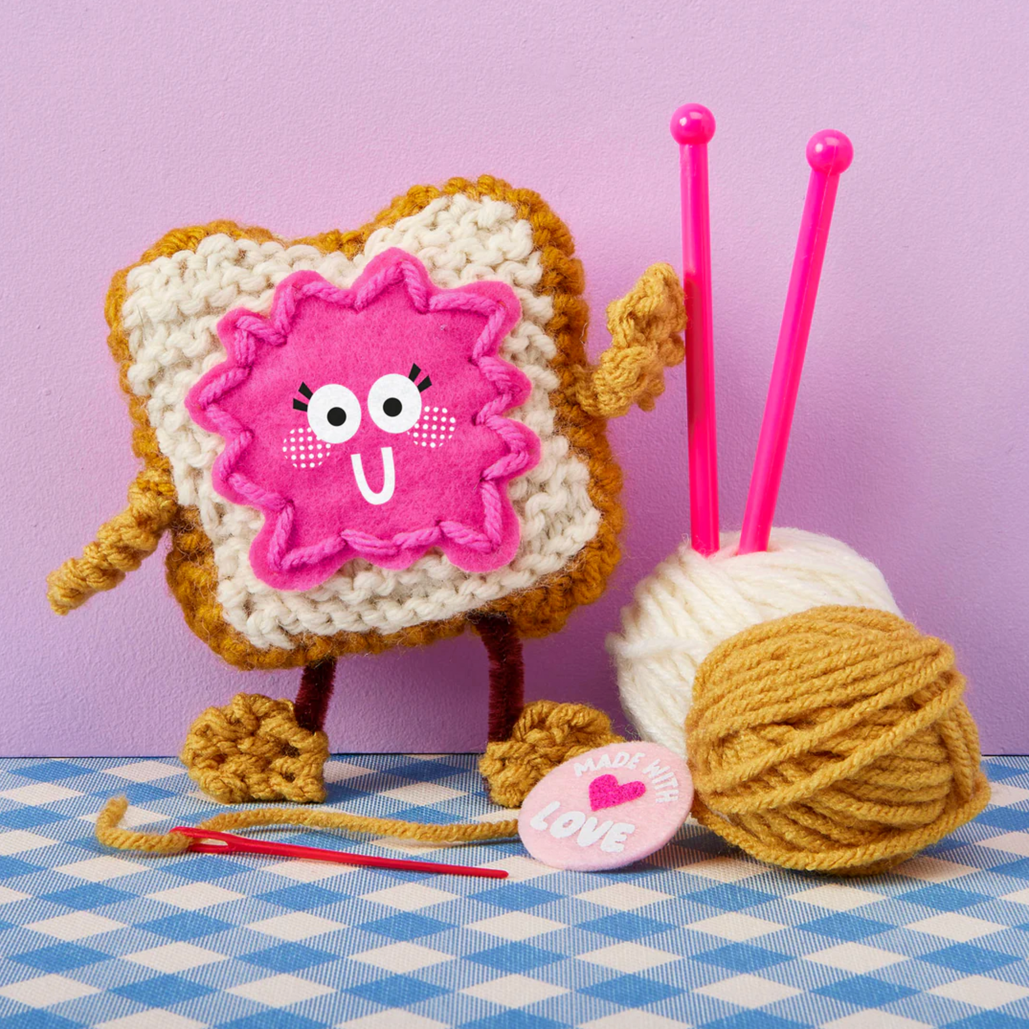 Snack Knit Kit - Toast n Jammy