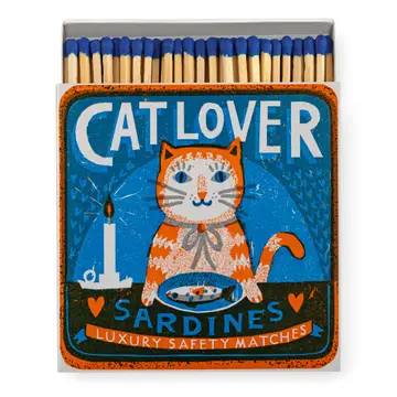 Cat Lover Sardines - Square - Safety Matches